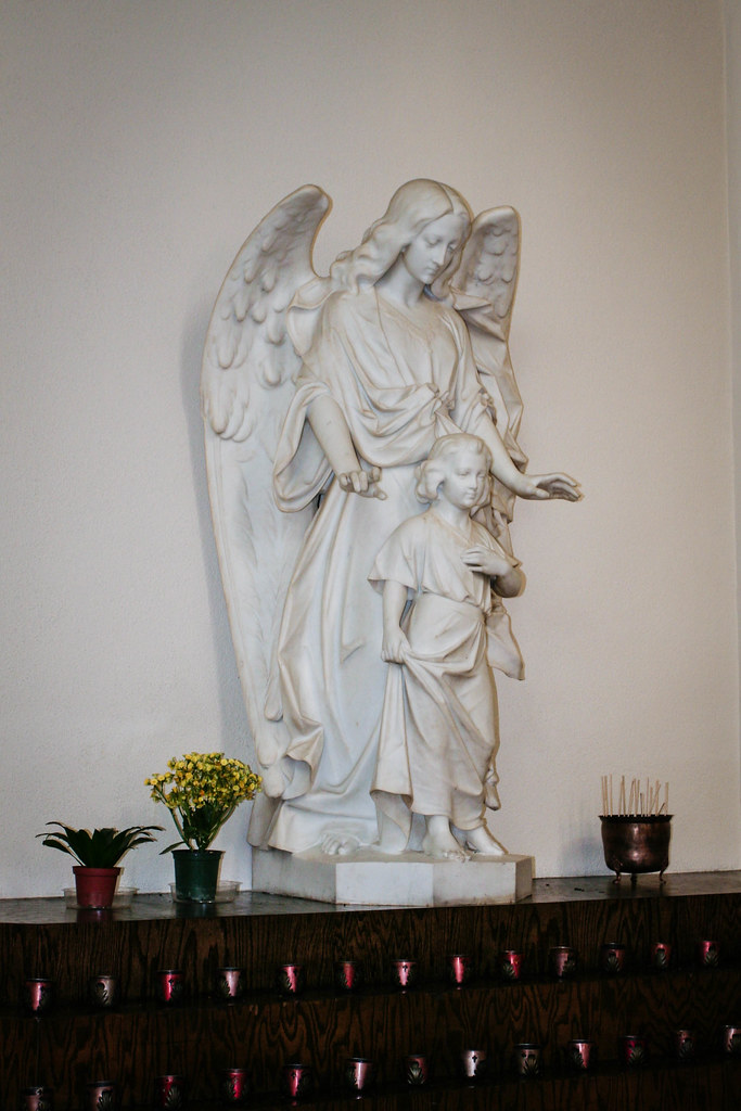 guardian angel statue